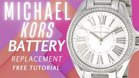 michael kors mk8296 battery replacement|Michael Kors model number battery.